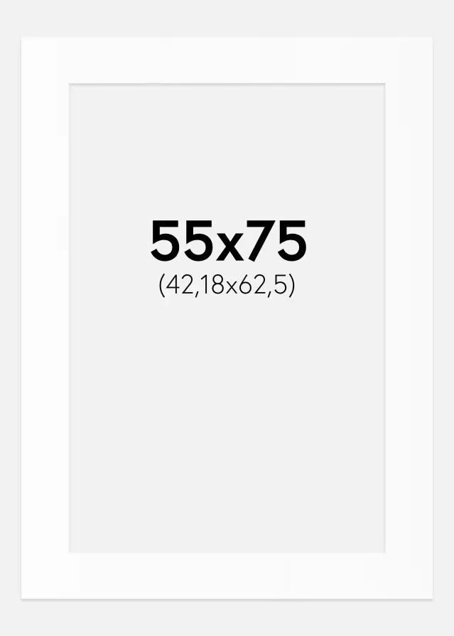 Artlink Passe-partout Wit Standaard (Witte kern) 55x75 cm (42,18x62,5)
