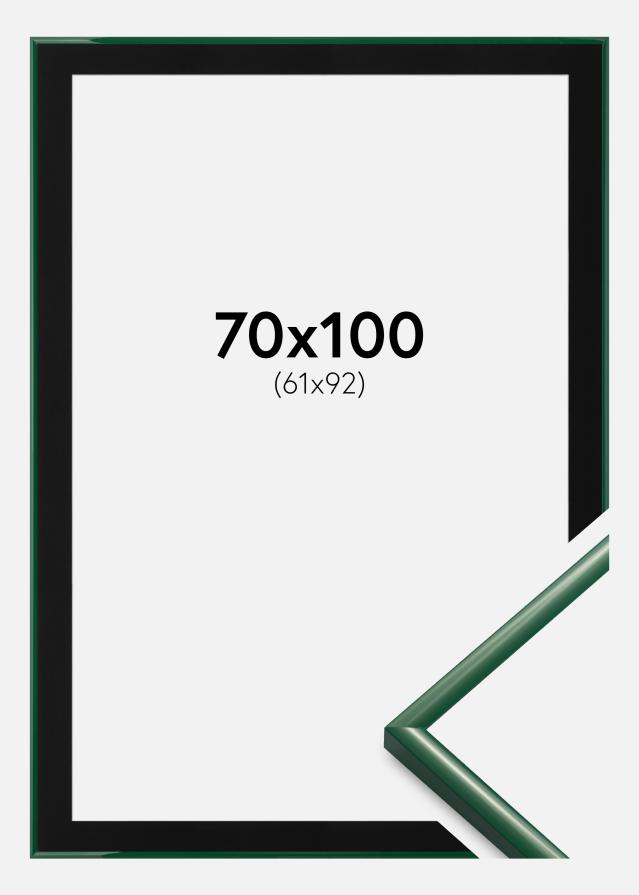 Ram med passepartou Fotolijst New Lifestyle Moss Green 70x100 cm - Passe-partout Zwart 62x93 cm