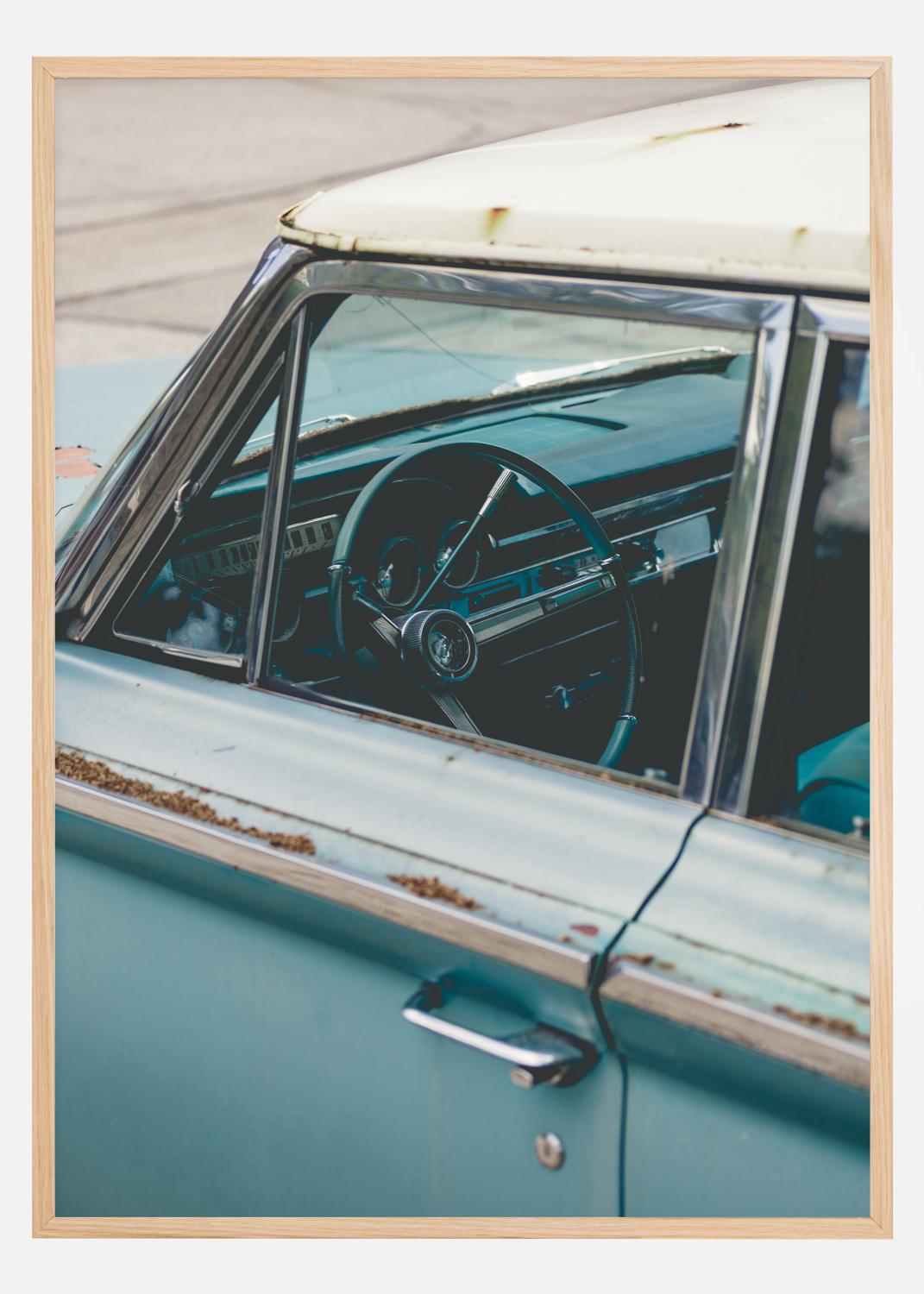 Product Image for Old Blue Car Poster (21x29,7 cm (A4))