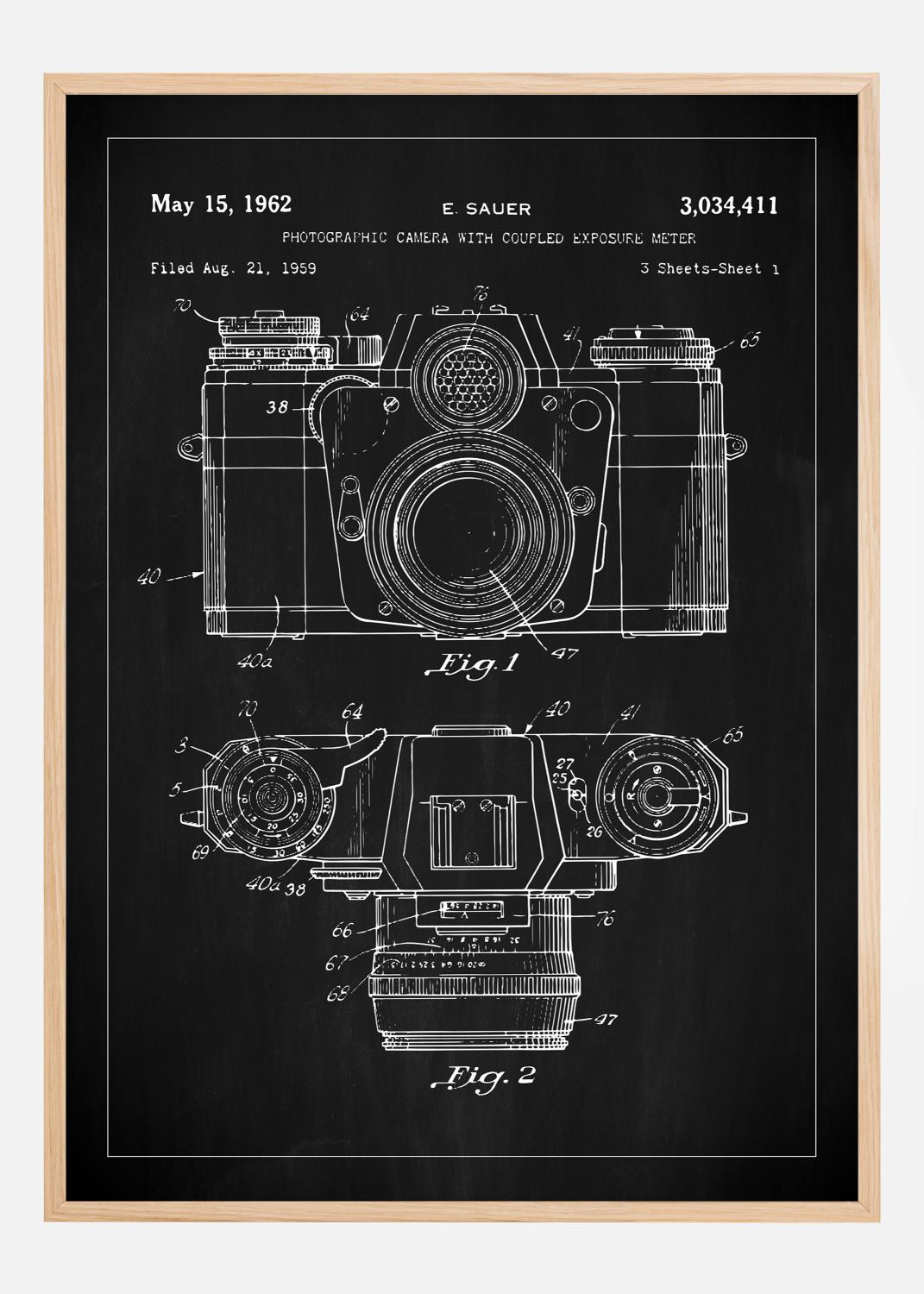 Product Image for Patenttekening - Camera I - Zwart Poster (21x29,7 cm (A4))