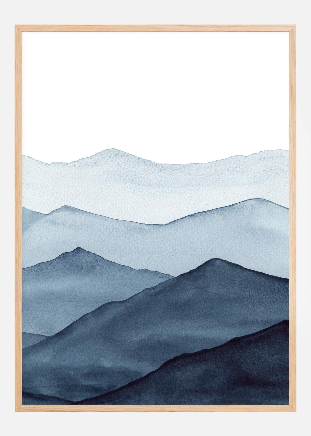 Product Image for Abstract Blue Poster (21x29.7 cm (A4))