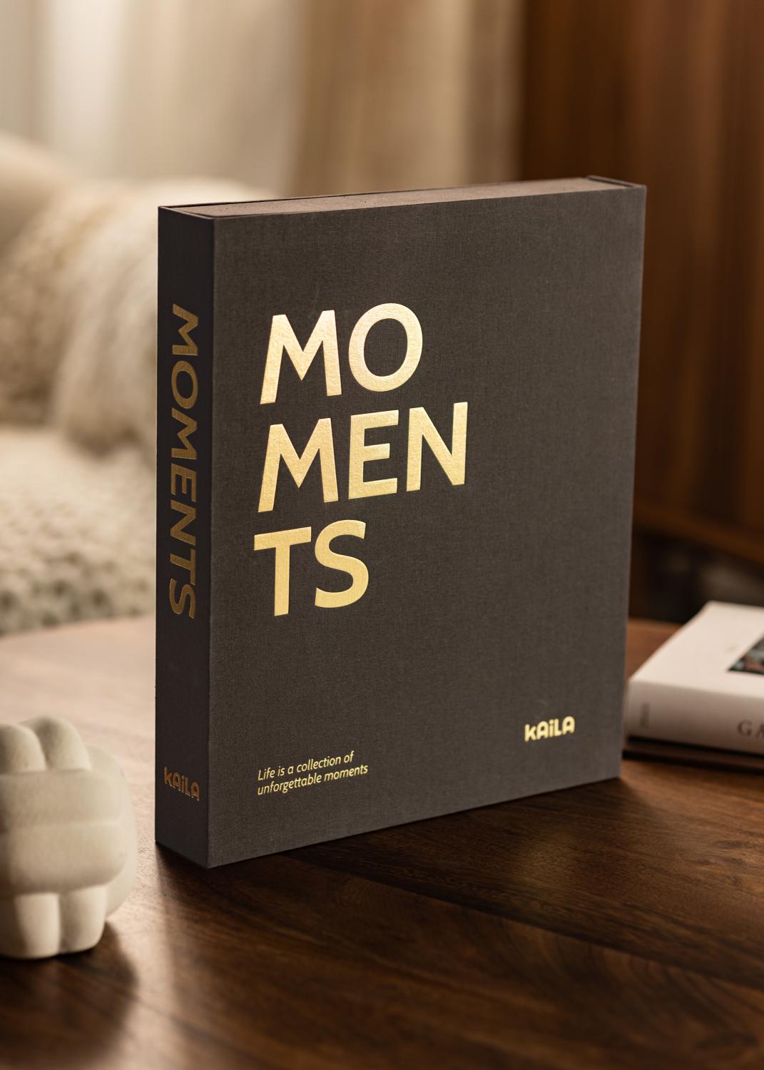 Product Image for KAILA MOMENTS Black - Coffee Table Photo Album (60 Zwarte zijden)
