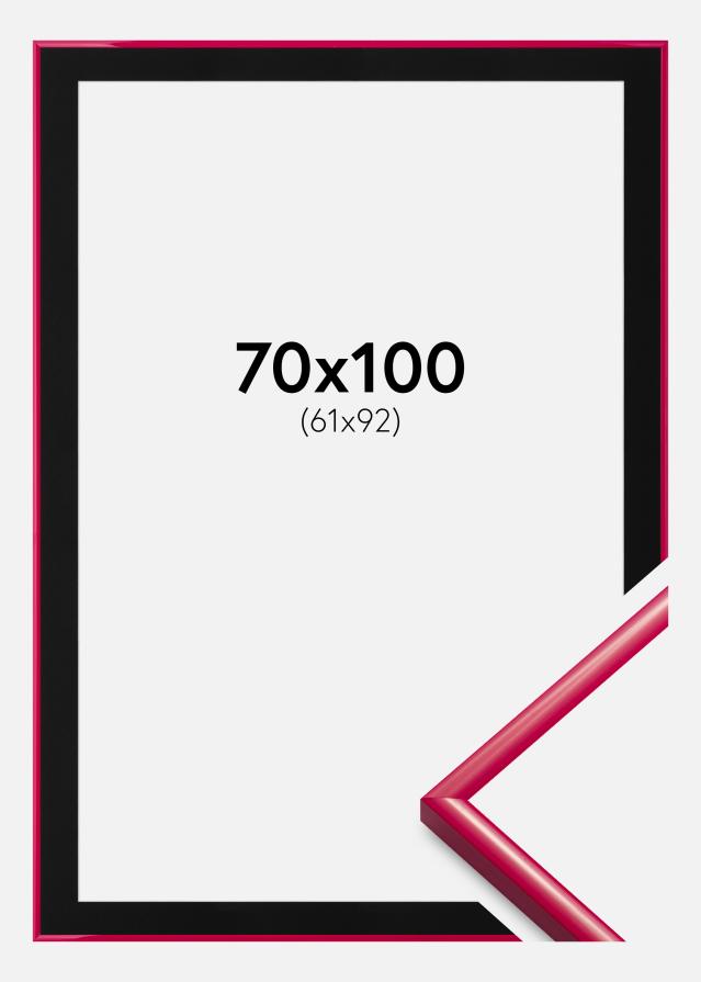 Ram med passepartou Fotolijst New Lifestyle Rose 70x100 cm - Passe-partout Zwart 62x93 cm
