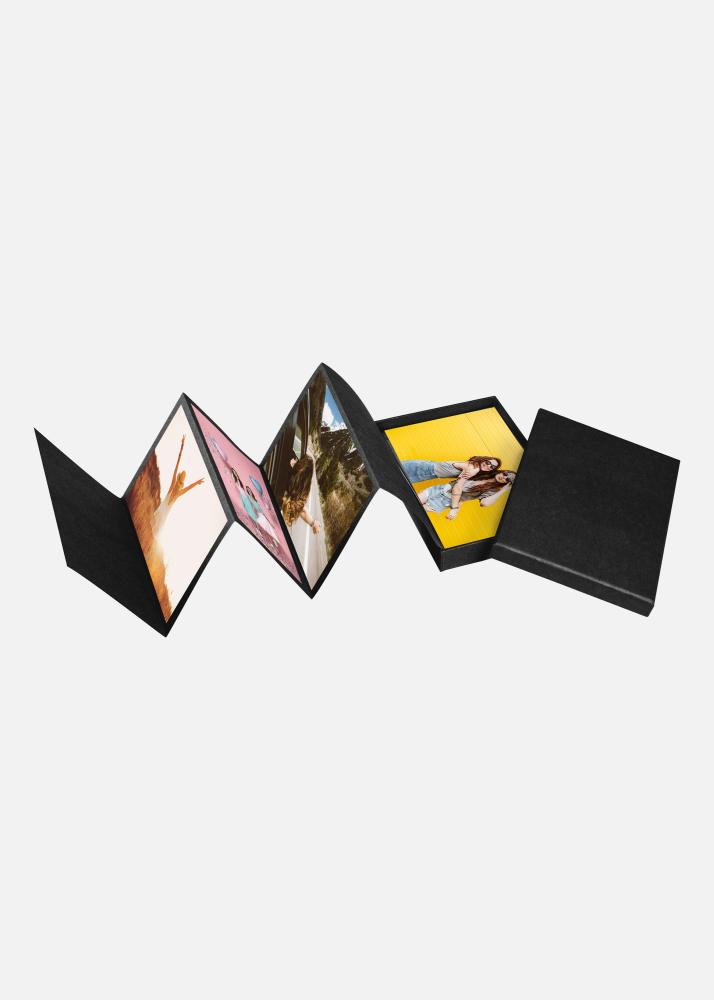 Walther PAC Leporello-Box Zwart - 11 Foto's van 10x15 cm