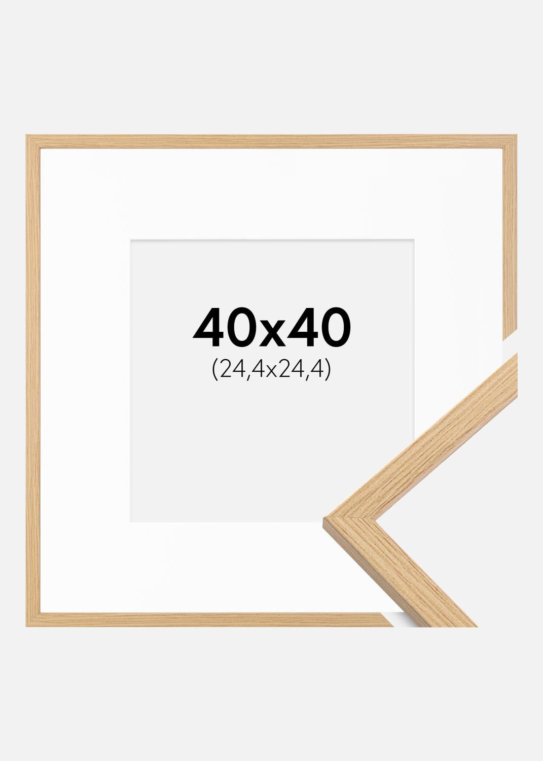 Product Image for Fotolijst Galant Eiken 40x40 cm - Passe-partout Wit 10x10 inches