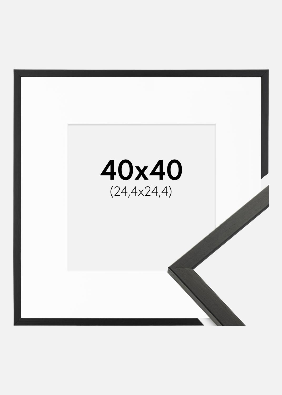 Product Image for Fotolijst Galant Zwart 40x40 cm - Passe-partout Wit 10x10 inches