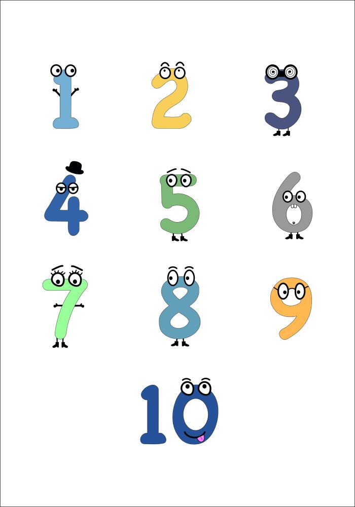 Bildverkstad 123 color Poster