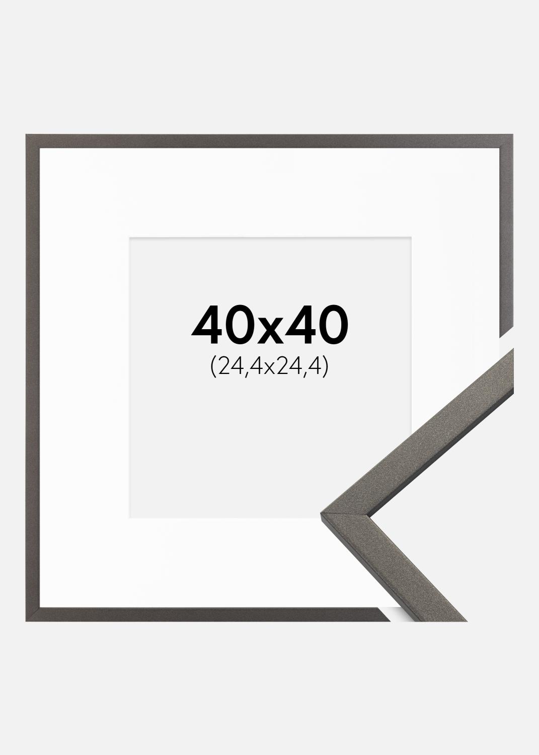 Product Image for Fotolijst Edsbyn Grafiet 40x40 cm - Passe-partout Wit 10x10 inches