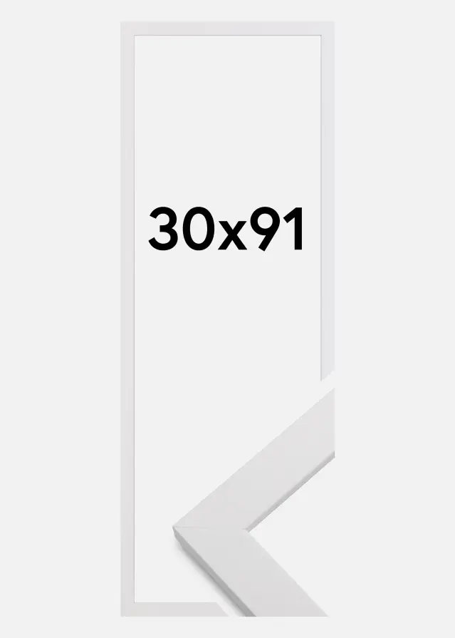 Galleri 1 Fotolijst White Wood Acrylglas 30x91 cm