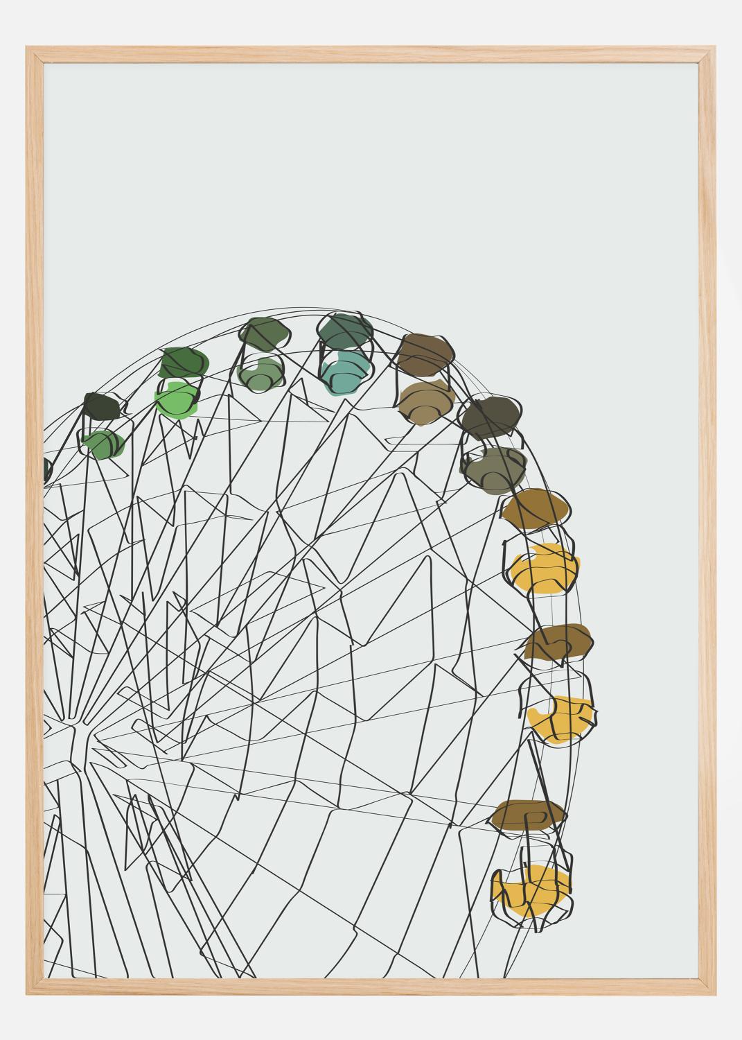 Product Image for Ferris Wheel Poster (21x29,7 cm (A4))