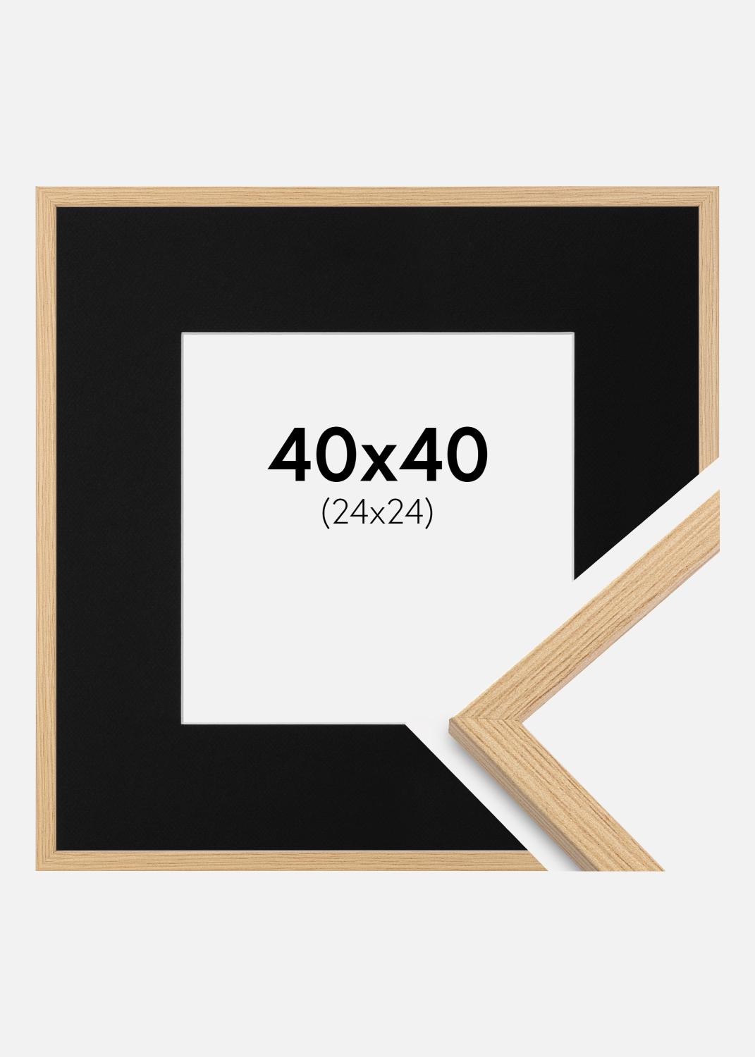 Product Image for Fotolijst Galant Eiken 40x40 cm - Passe-partout Zwart 25x25 cm