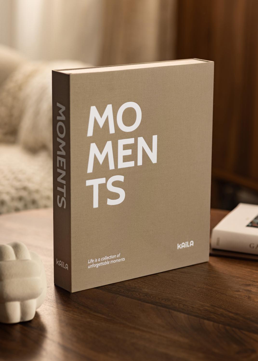 Product Image for KAILA MOMENTS Grey - Coffee Table Photo Album (60 Zwarte zijden)