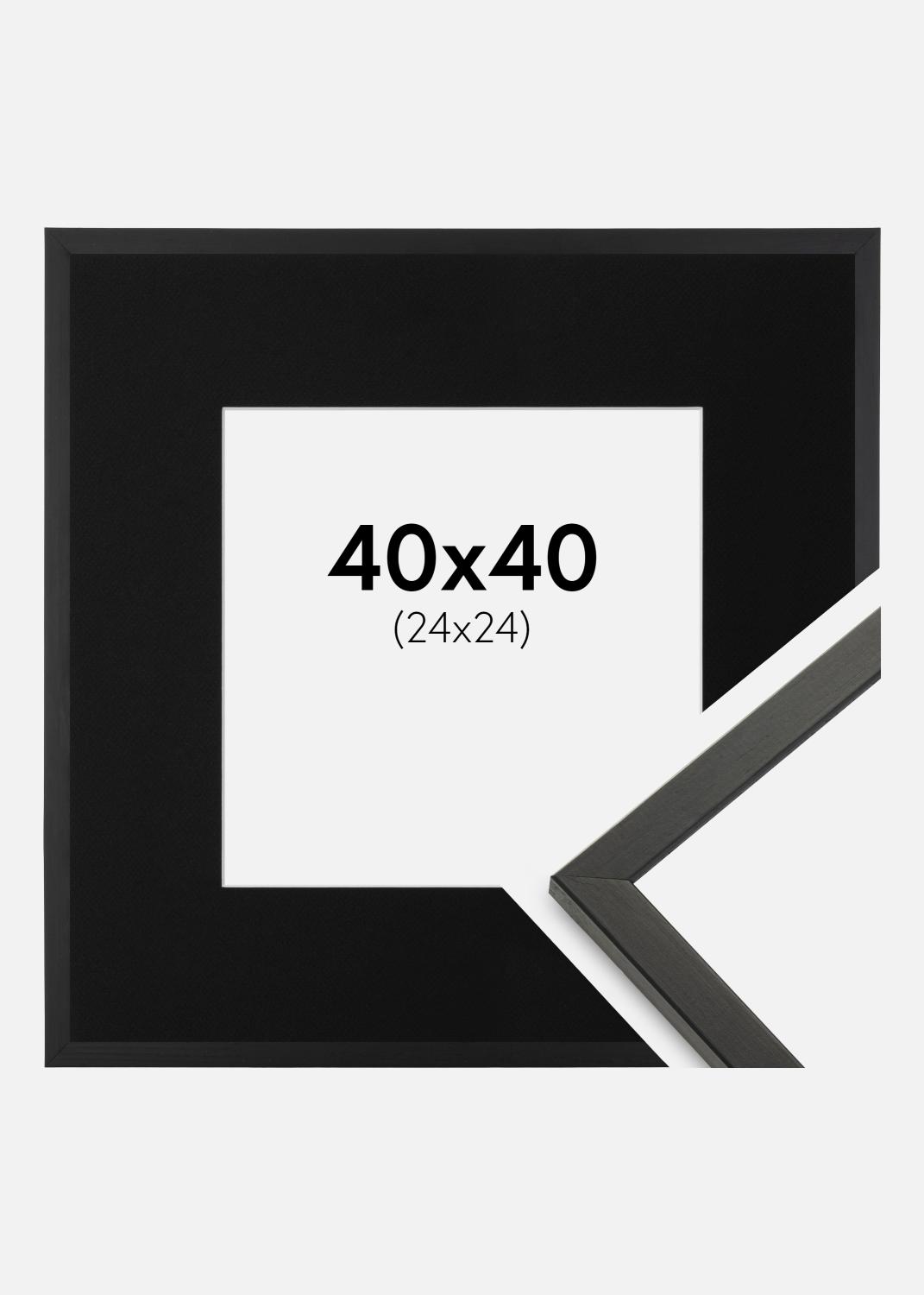 Product Image for Fotolijst Galant Zwart 40x40 cm - Passe-partout Zwart 25x25 cm