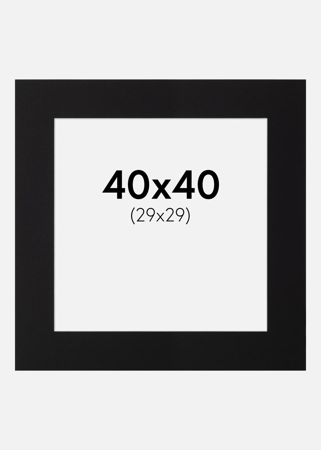 Product Image for Passe-partout Canson Zwart (Witte kern) 40x40 cm (29x29)