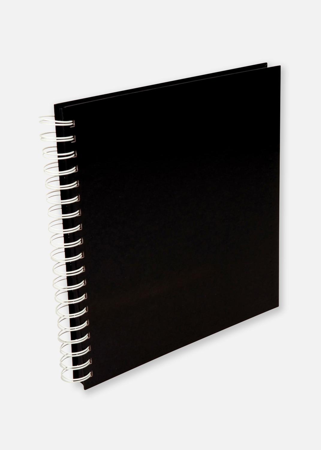 Product Image for Vierkant Spiraalfotoalbum Zwart - 25x25 cm (80 Zwarte zijden / 40 bladen)