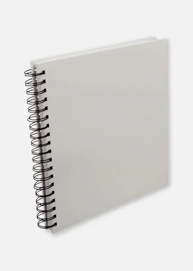 Estancia Vierkant Spiraalfotoalbum Wit - 25x25 cm (80 Wit zijden / 40 bladen)