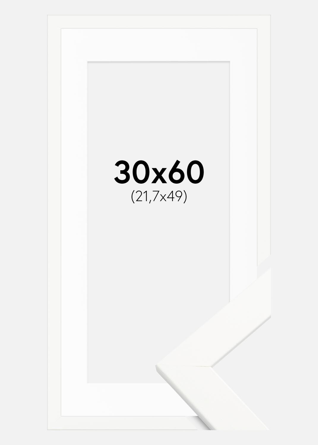 Product Image for Fotolijst Trendline Wit 30x60 cm - Passe-partout Wit 22,7x50 cm