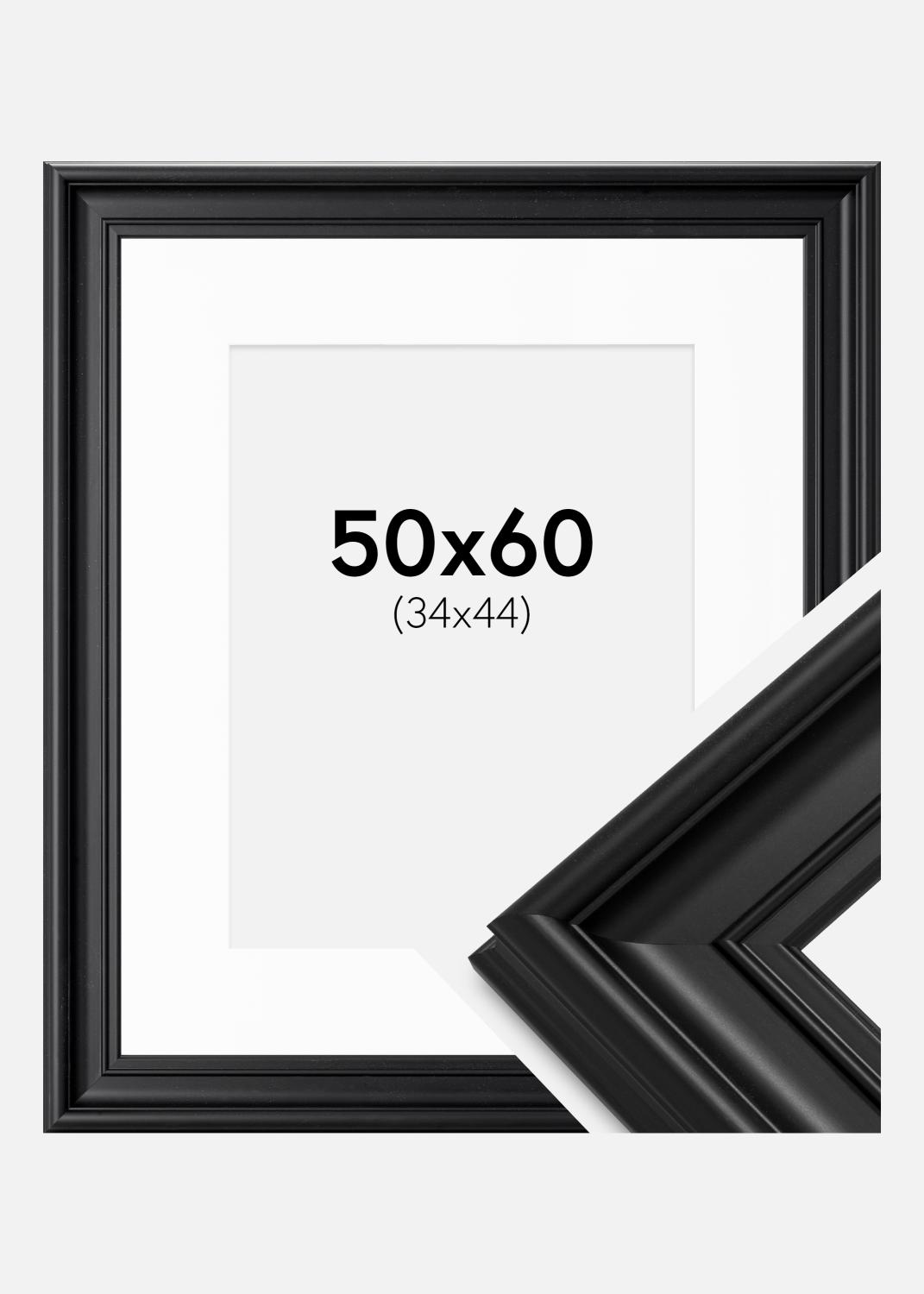 Product Image for Fotolijst Mora Premium Zwart 50x60 cm - Passe-partout Wit 35x45 cm