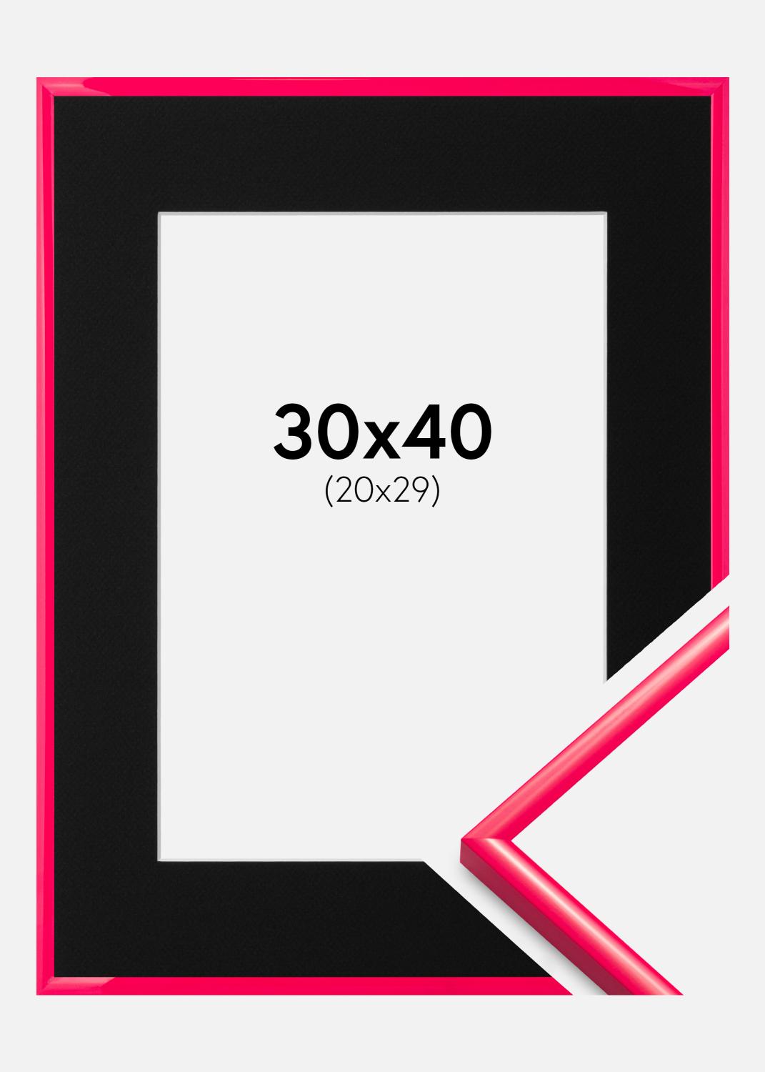 Product Image for Fotolijst New Lifestyle Hot Pink 30x40 cm - Passe-partout Zwart 21x30 cm