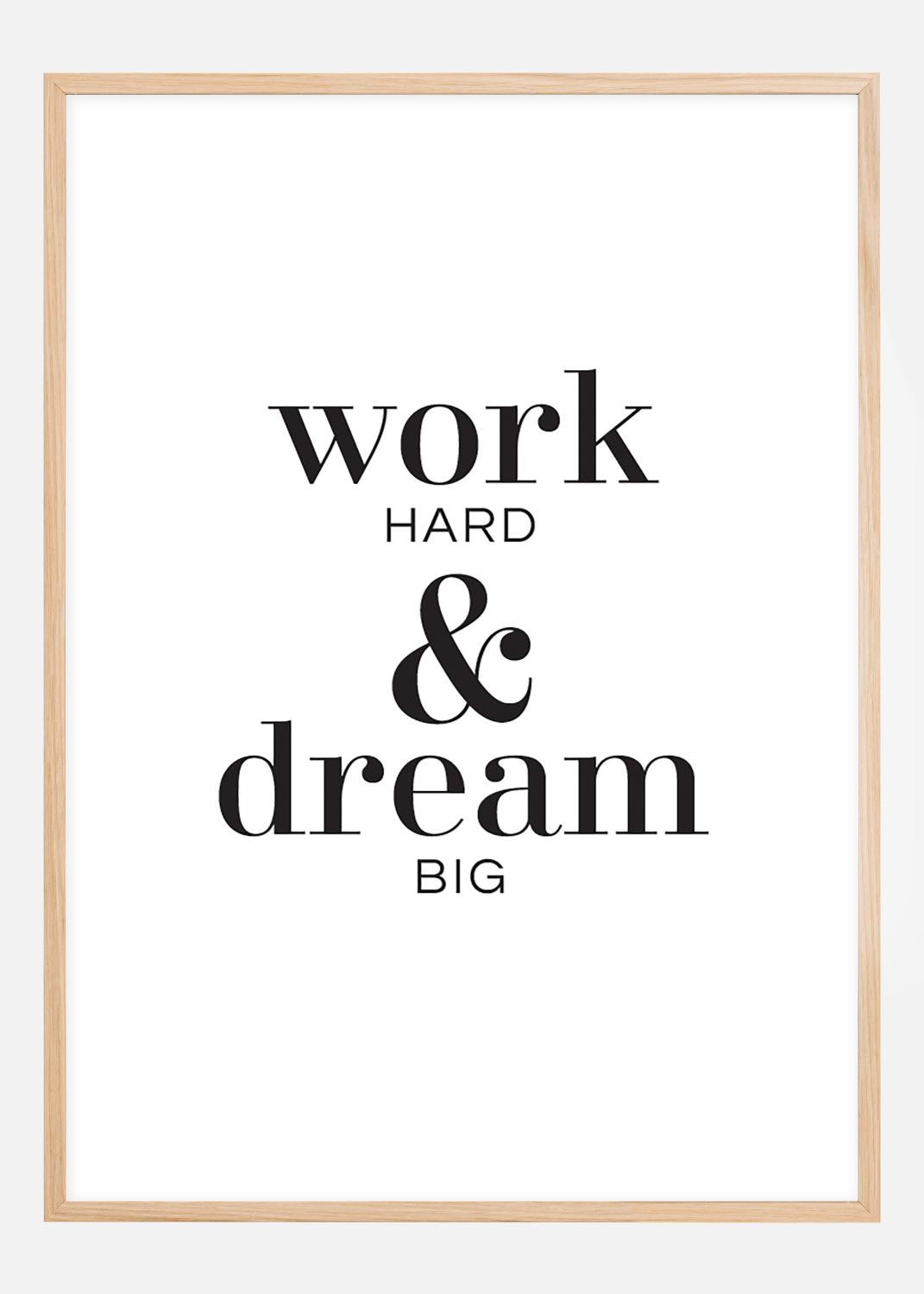 Product Image for Work hard &amp; dream big Poster (30x40 cm)