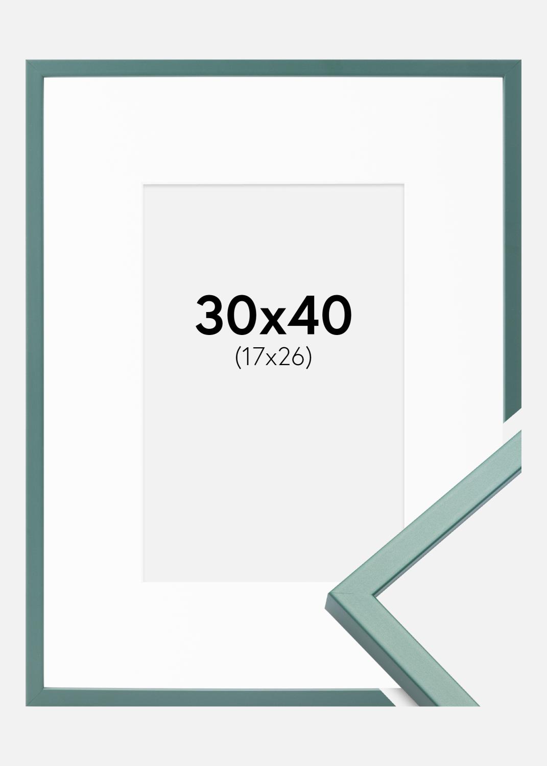 Product Image for Fotolijst E-Line Groen 30x40 cm - Passe-partout Wit 18x27 cm