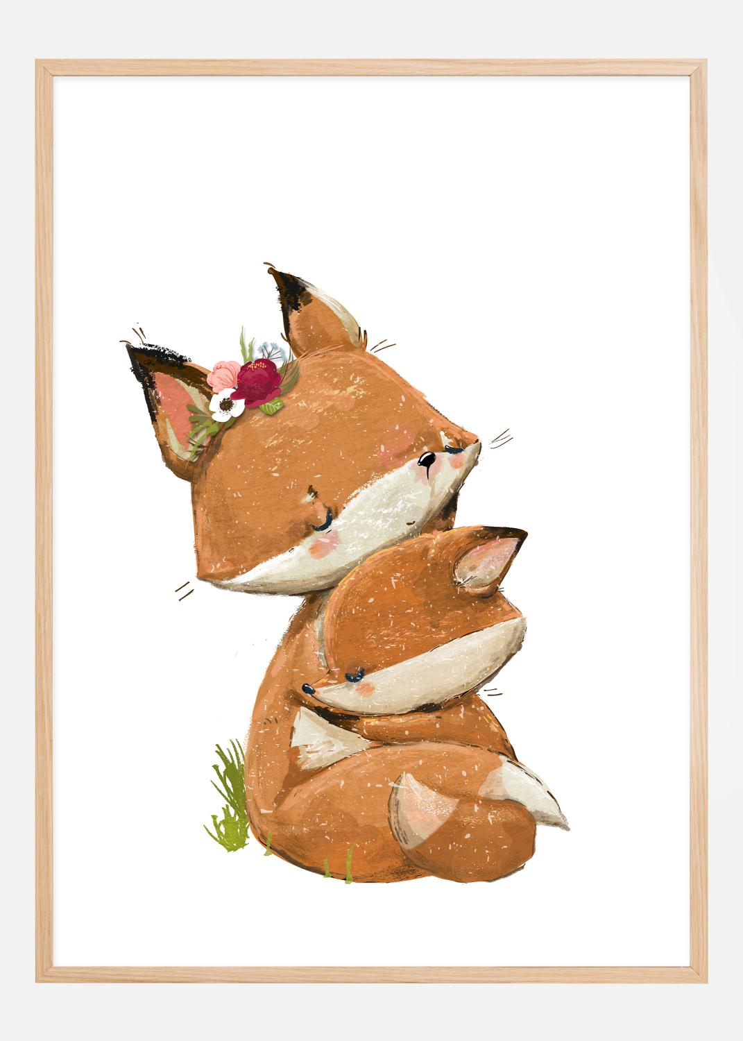 Product Image for Fox Hugging Poster (21x29.7 cm (A4))