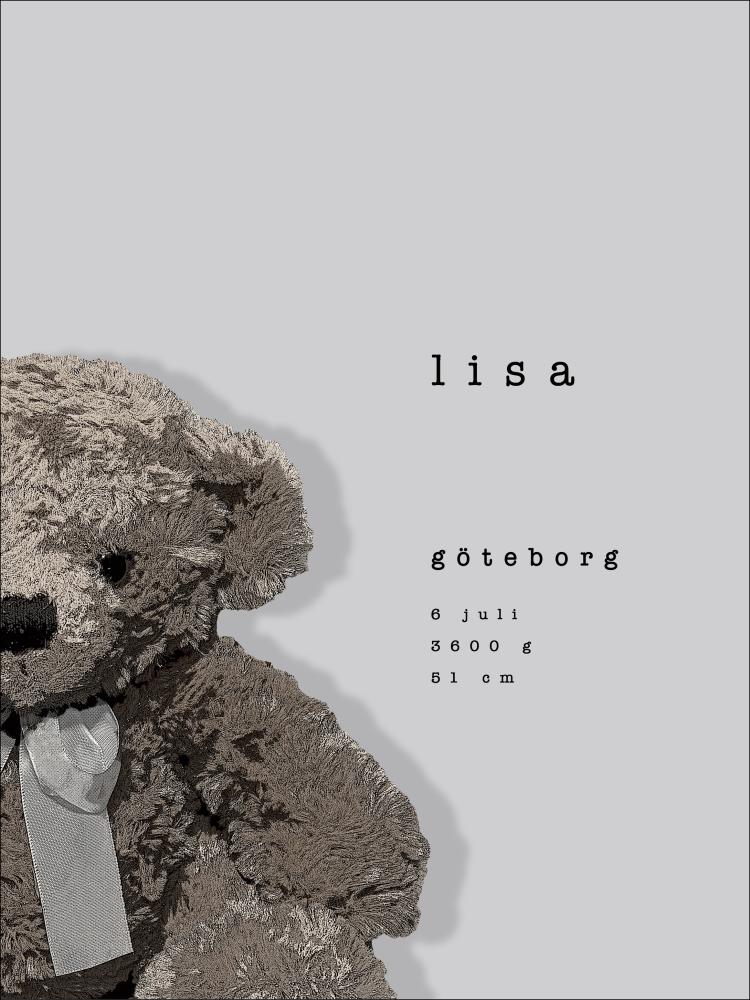 Personlig poster MYSIS - Grey