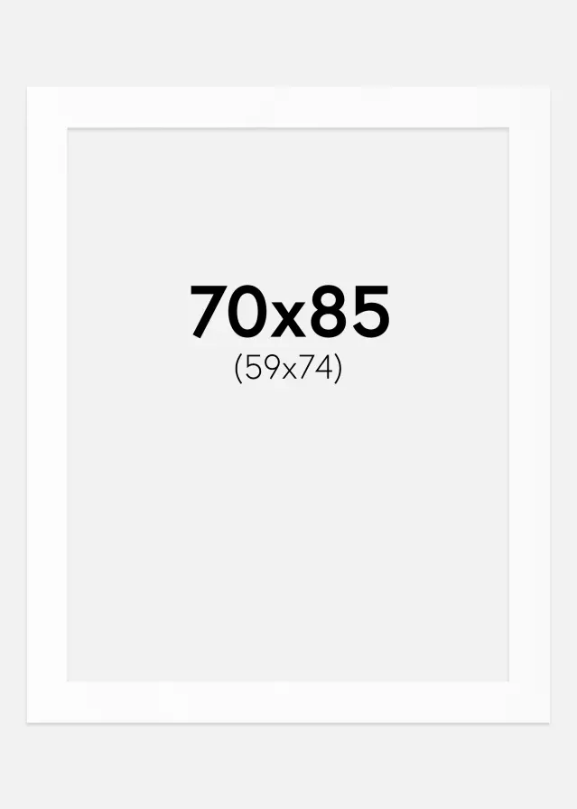 Artlink Passe-partout Wit Standaard (Witte kern) 70x85 cm (59x74)