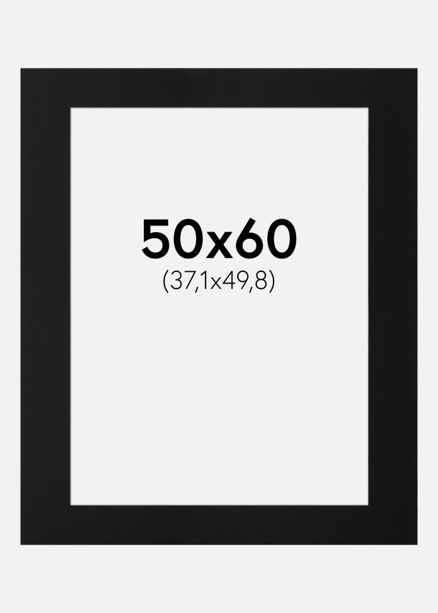 Artlink Passe-partout Zwart Standaard (Witte Kern) 50x60 cm (37,1x49,8)