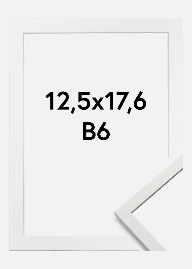 Galleri 1 Fotolijst Edsbyn Acrylglas Wit B6