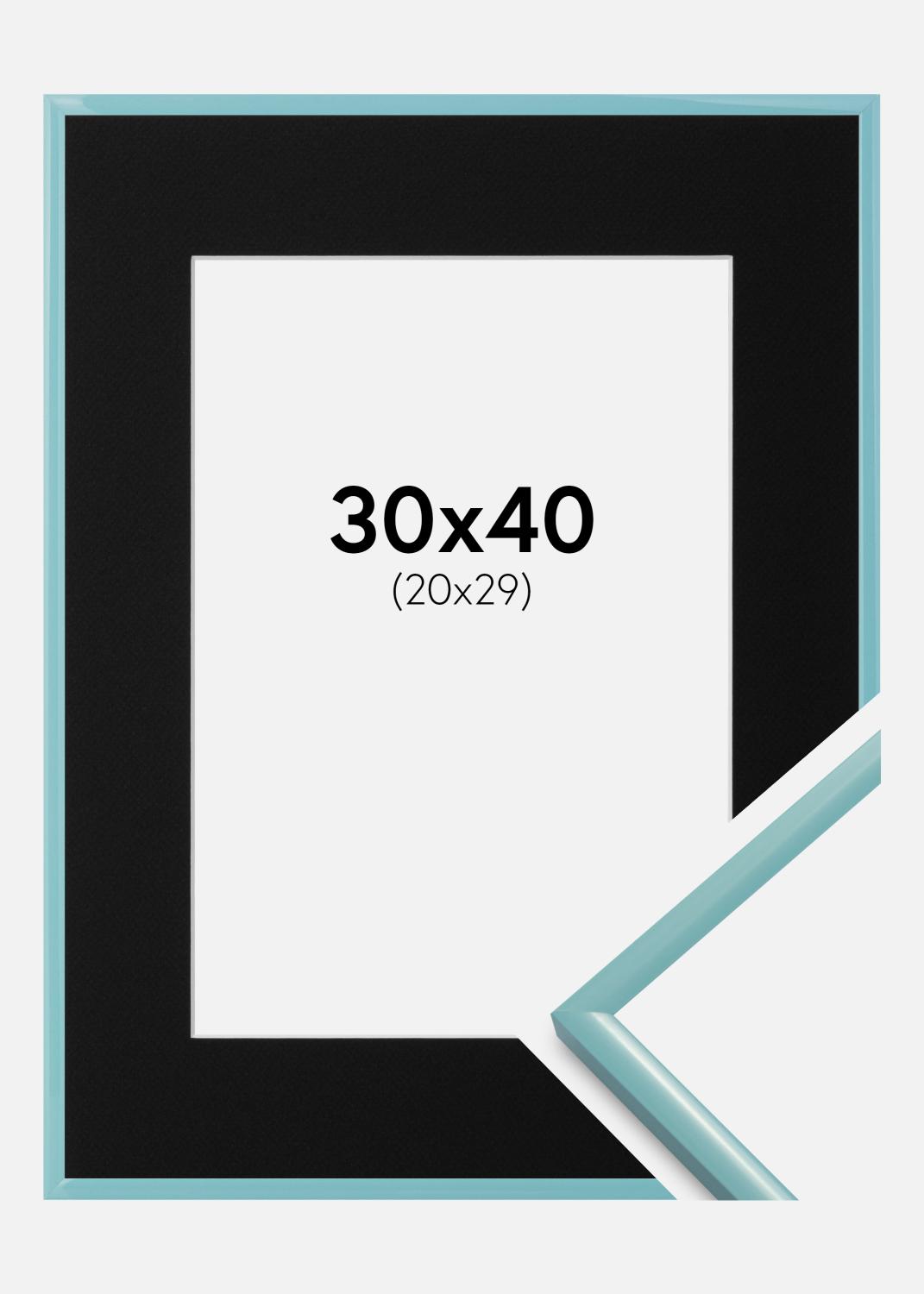 Product Image for Fotolijst New Lifestyle Turquoise 30x40 cm - Passe-partout Zwart 21x30 cm