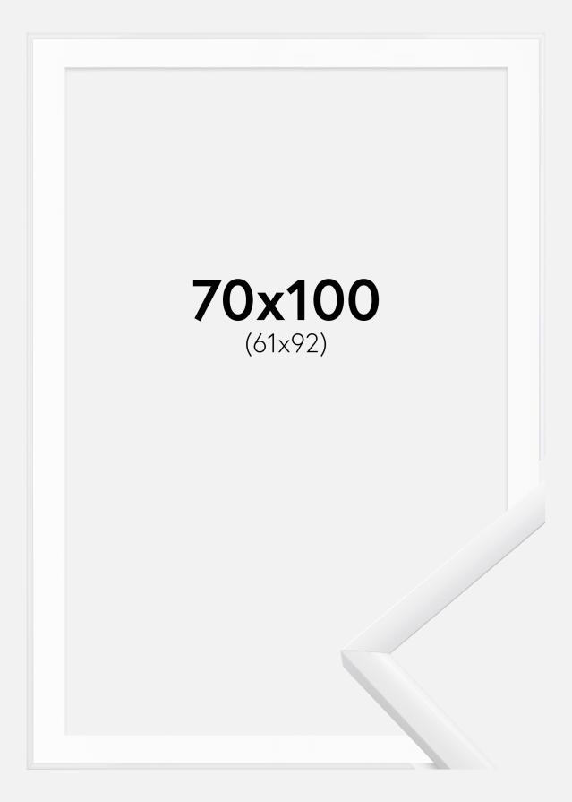 Ram med passepartou Fotolijst New Lifestyle Wit 70x100 cm - Passe-partout Wit 62x93 cm