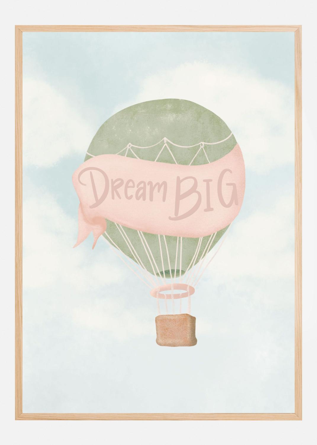 Product Image for Dream Big Pink Poster (21x29.7 cm (A4))