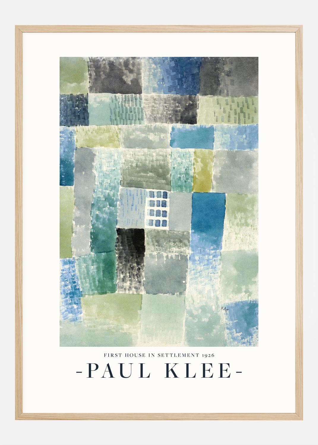 Product Image for Paul Klee - First House in a Settlement 1926 Poster (30x40 cm)