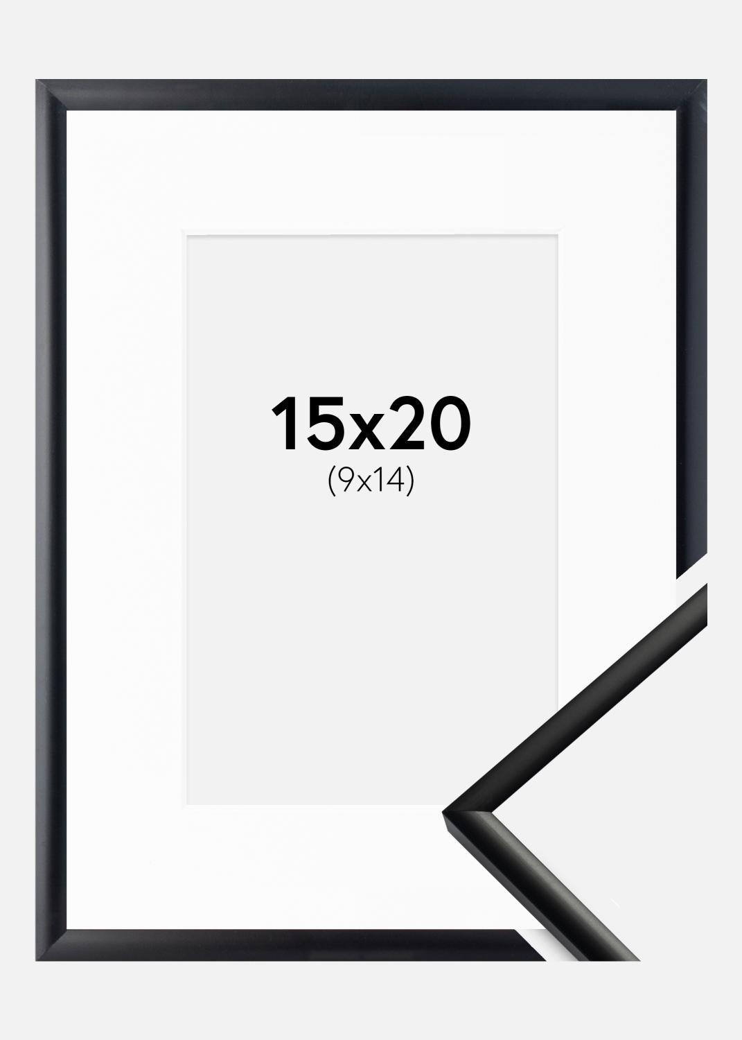 Product Image for Fotolijst New Lifestyle Mat Zwart 15x20 cm - Passe-partout Wit 10x15 cm