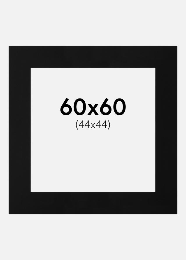 Artlink Passe-partout Zwart Standaard (Witte Kern) 60x60 cm (44x44)