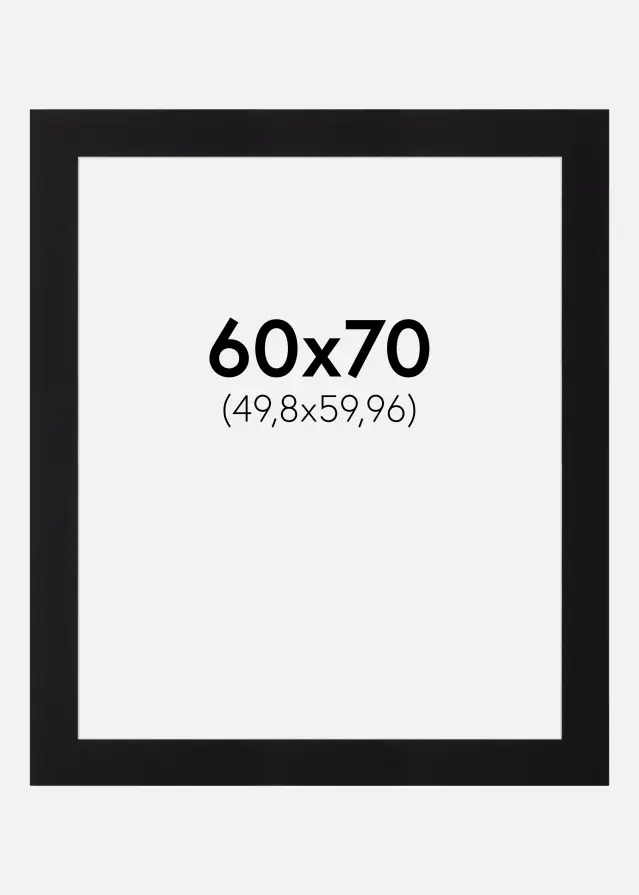 Artlink Passe-partout Zwart Standaard (Witte Kern) 60x70 cm (49,8x59,9)