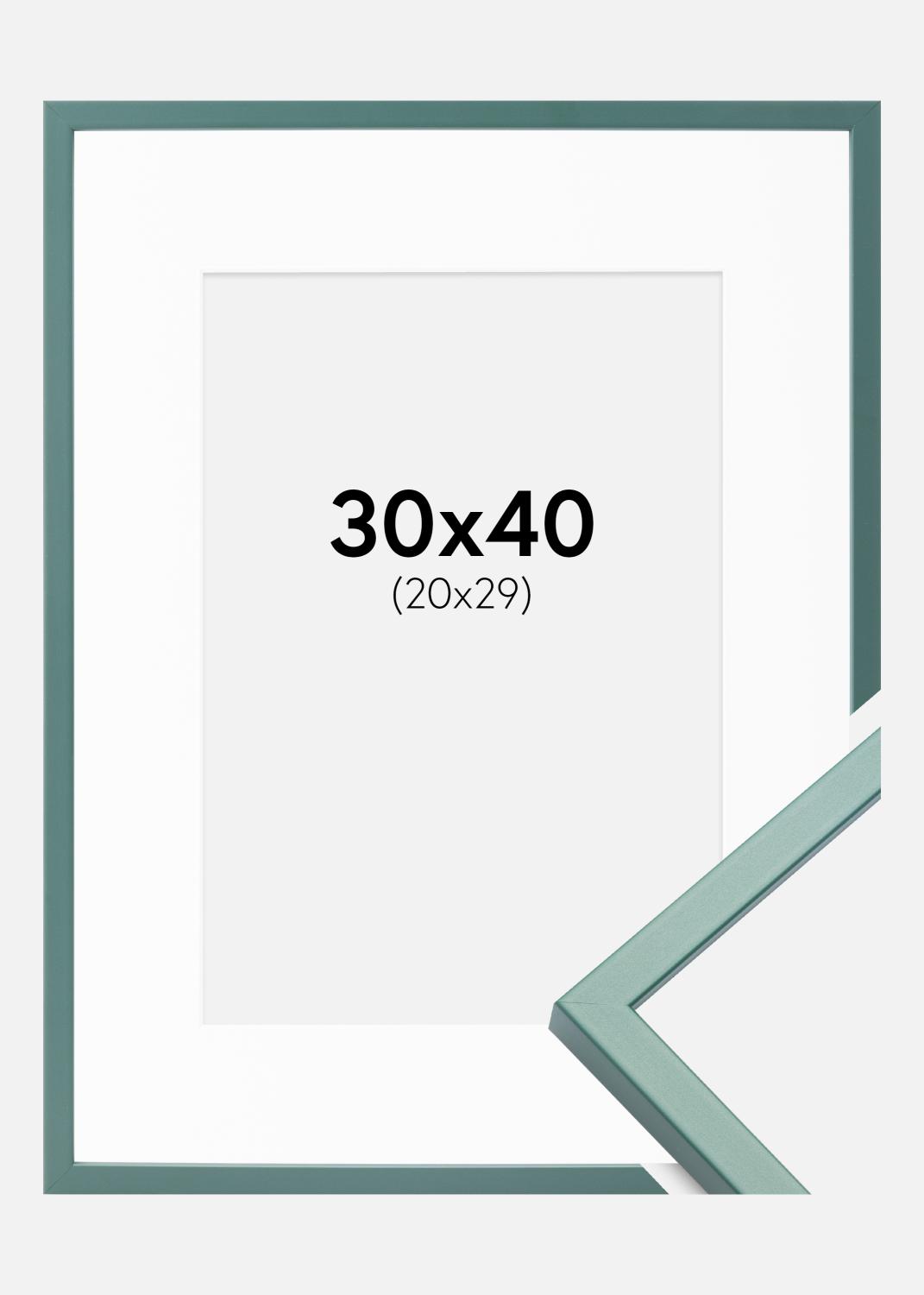 Product Image for Fotolijst E-Line Groen 30x40 cm - Passe-partout Wit 21x30 cm