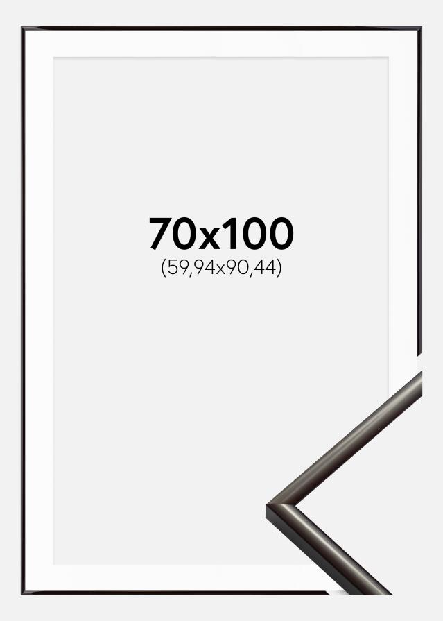 Ram med passepartou Fotolijst New Lifestyle Espresso Brown 70x100 cm - Passe-partout Wit 24x36