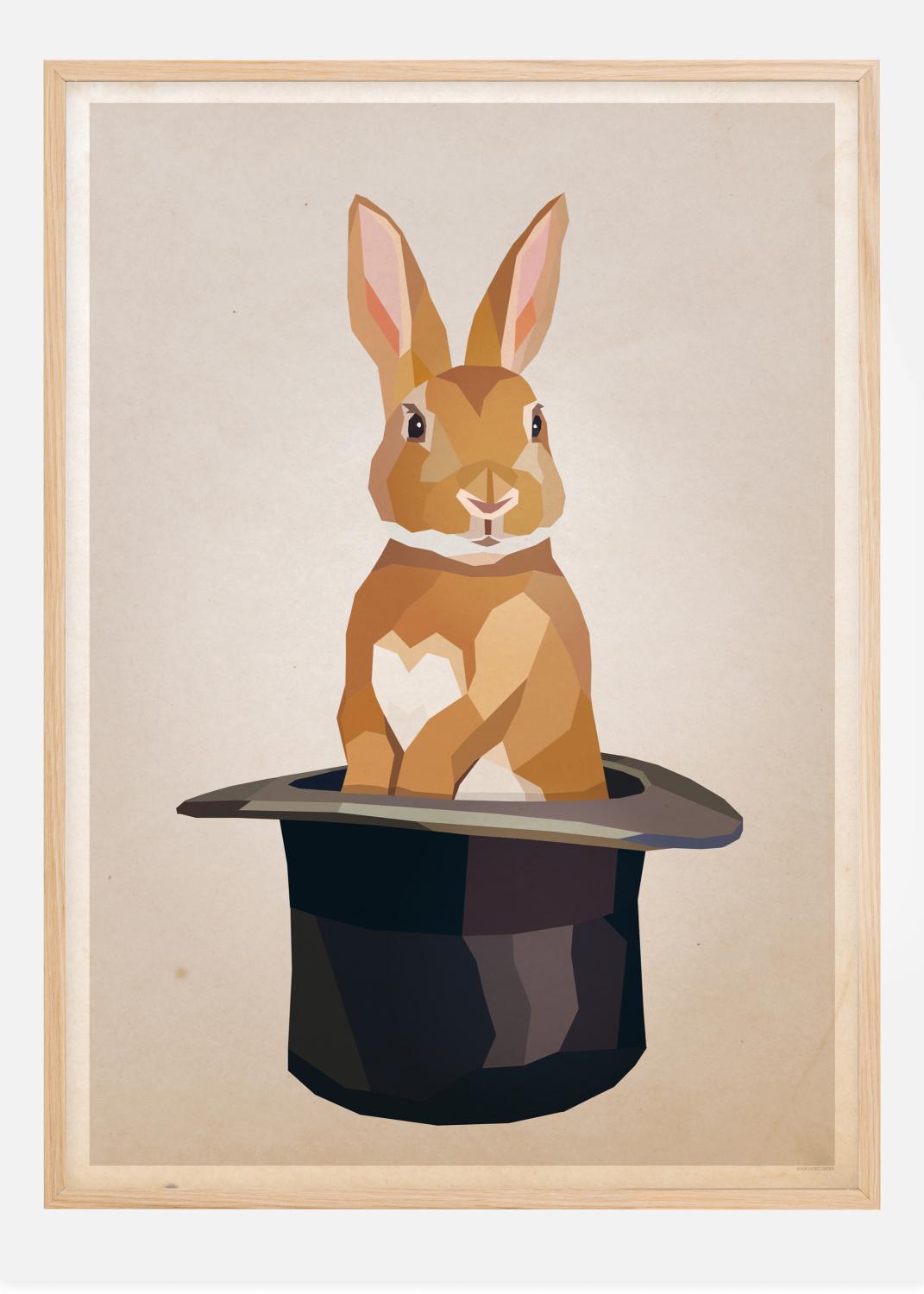 Product Image for Rabbit in hat Poster (21x29,7 cm (A4))