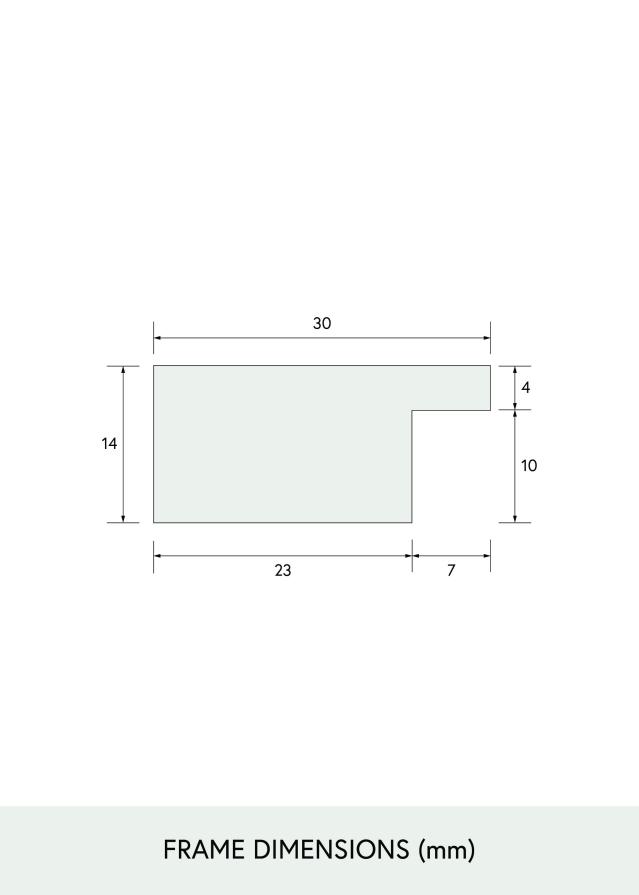BGA BGA Select Wide Acrylglas Zwart 30x40 cm