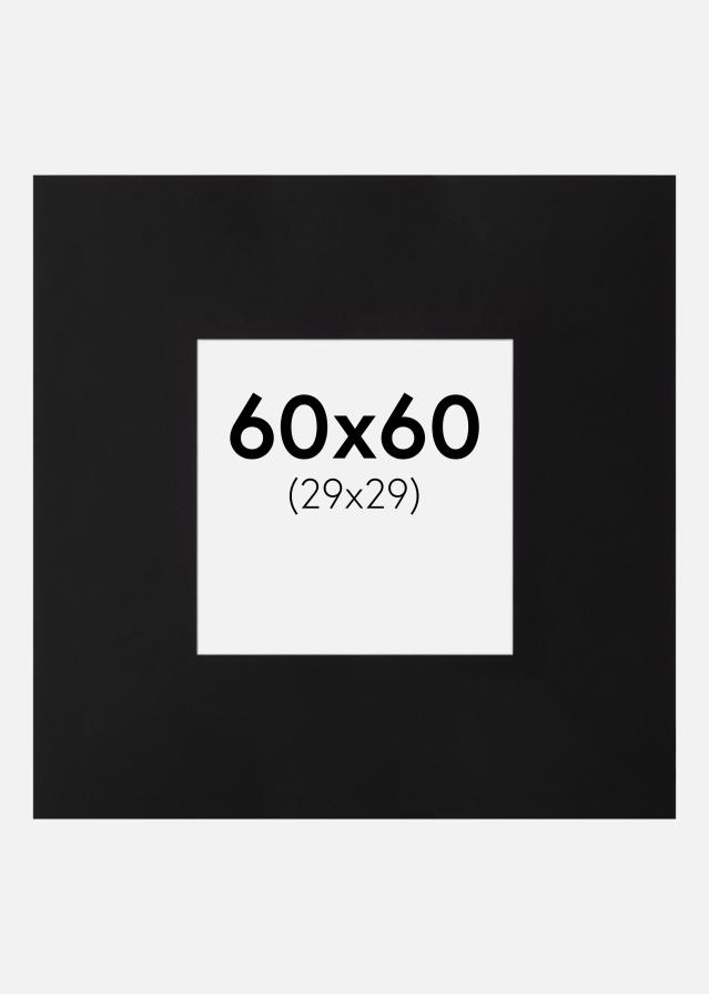 Galleri 1 Passe-partout XXL Zwart Witte Kern) 60x60 cm (29x29)
