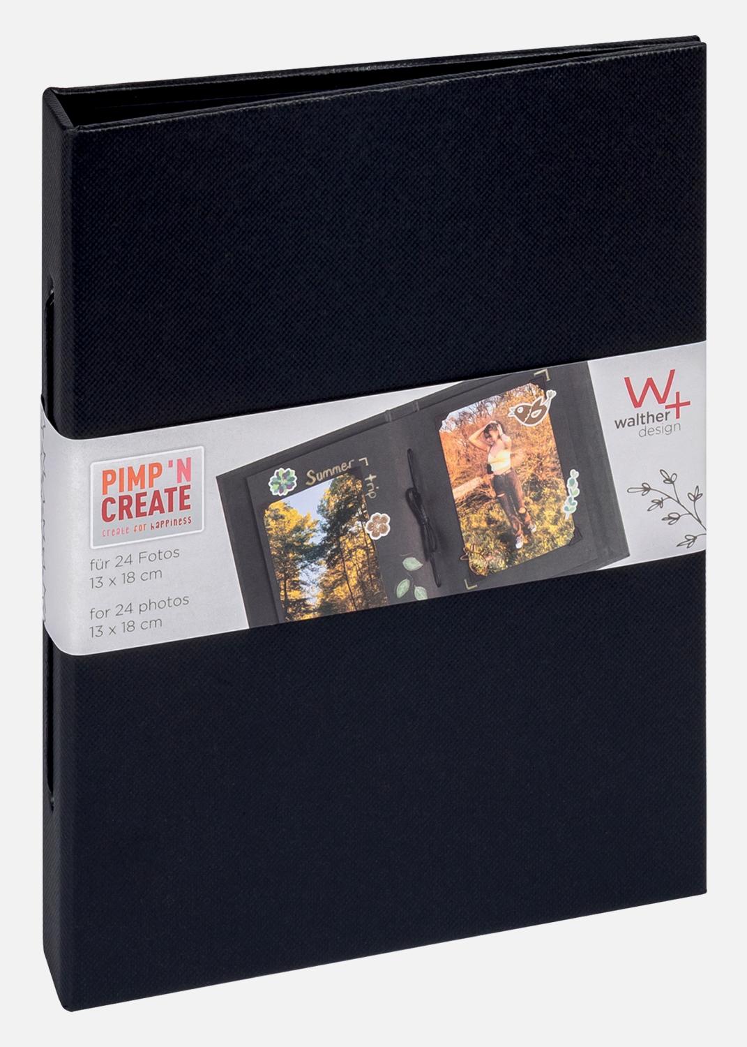 Product Image for Pac Mini Album Zwart - 13,5x18,5 cm (12 Zwarte zijden / 6 bladen)