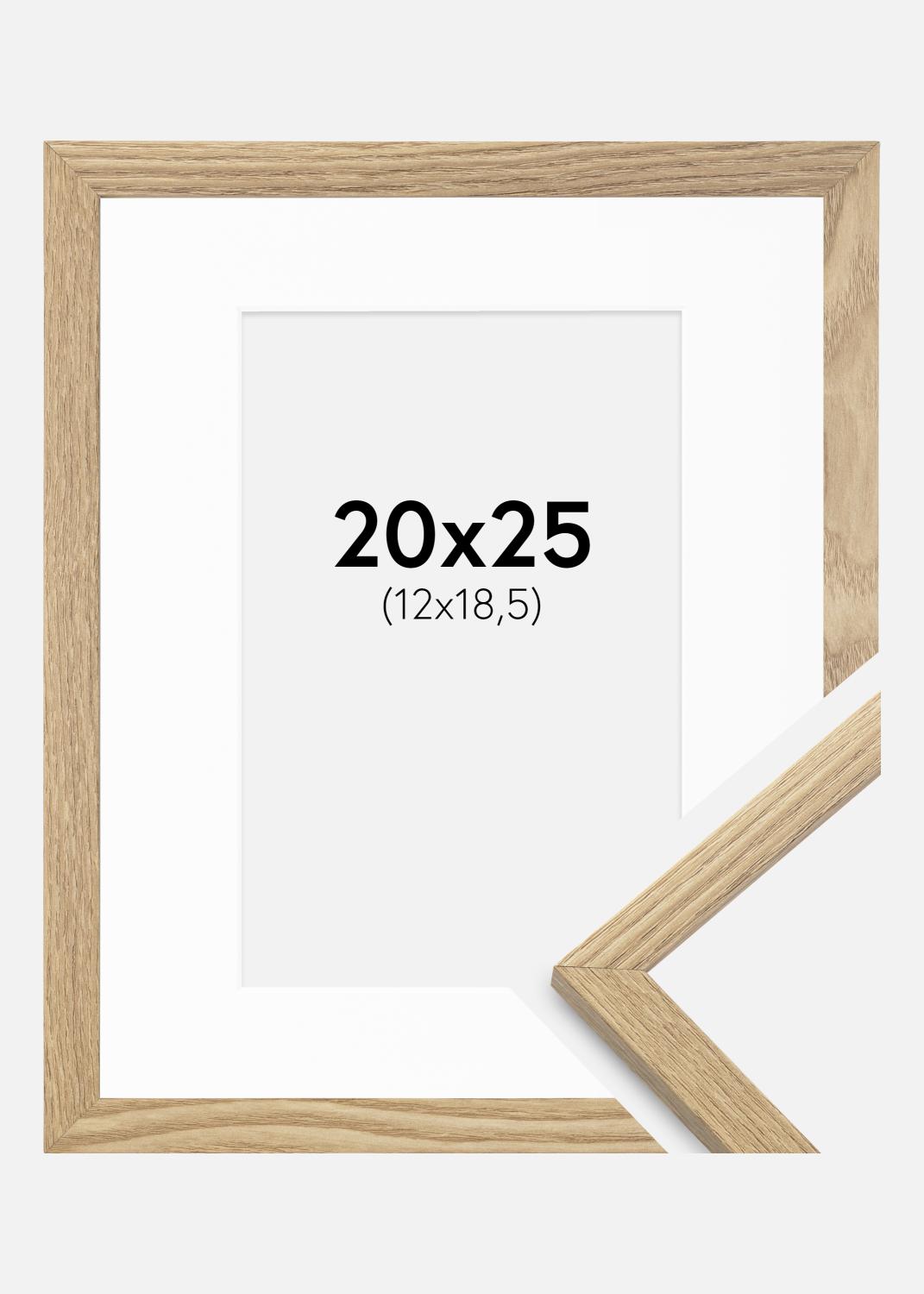 Product Image for Fotolijst Trendy Eiken 20x25 cm - Passe-partout Wit 13x19,5 cm