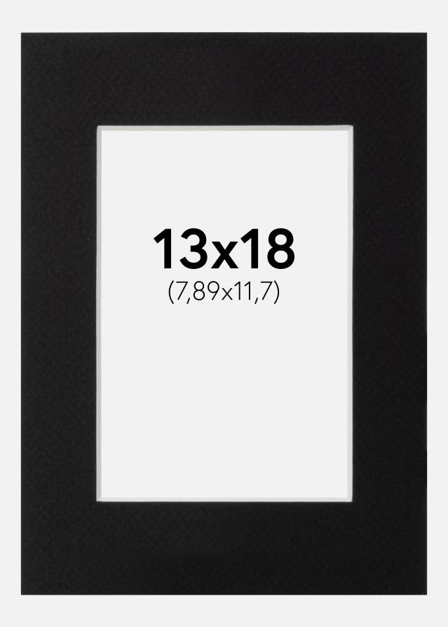 Artlink Passe-partout Zwart Standaard (Witte Kern) 13x18 cm (7,89x11,7)