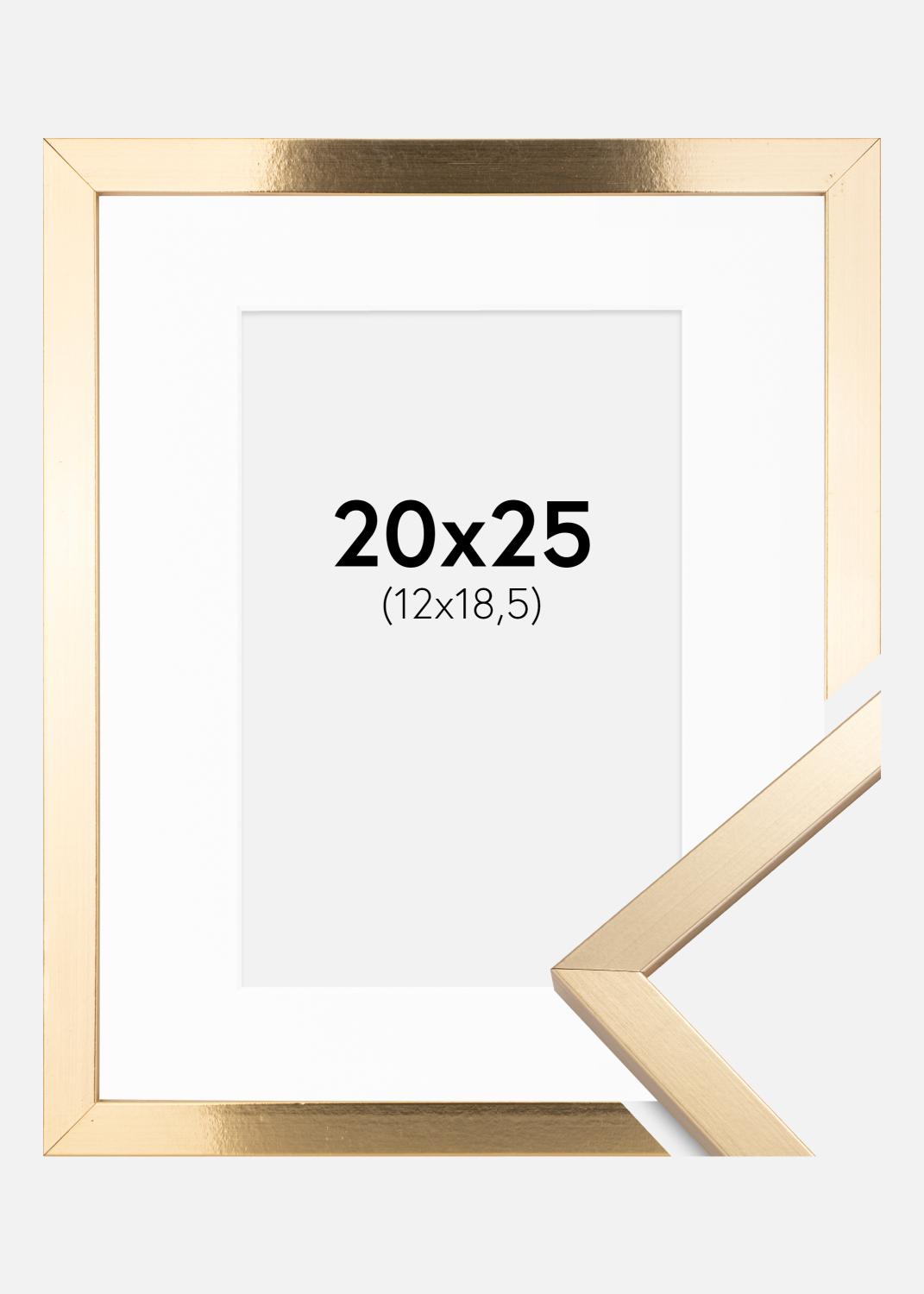 Product Image for Fotolijst Trendy Goud 20x25 cm - Passe-partout Wit 13x19,5 cm