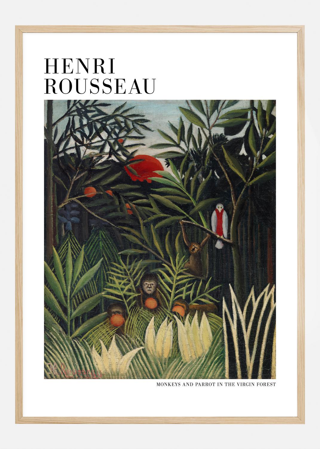 Product Image for Henri Rousseau - Monkeys And Parrot In The Virgin Forest Poster (21x29.7 cm (A4))