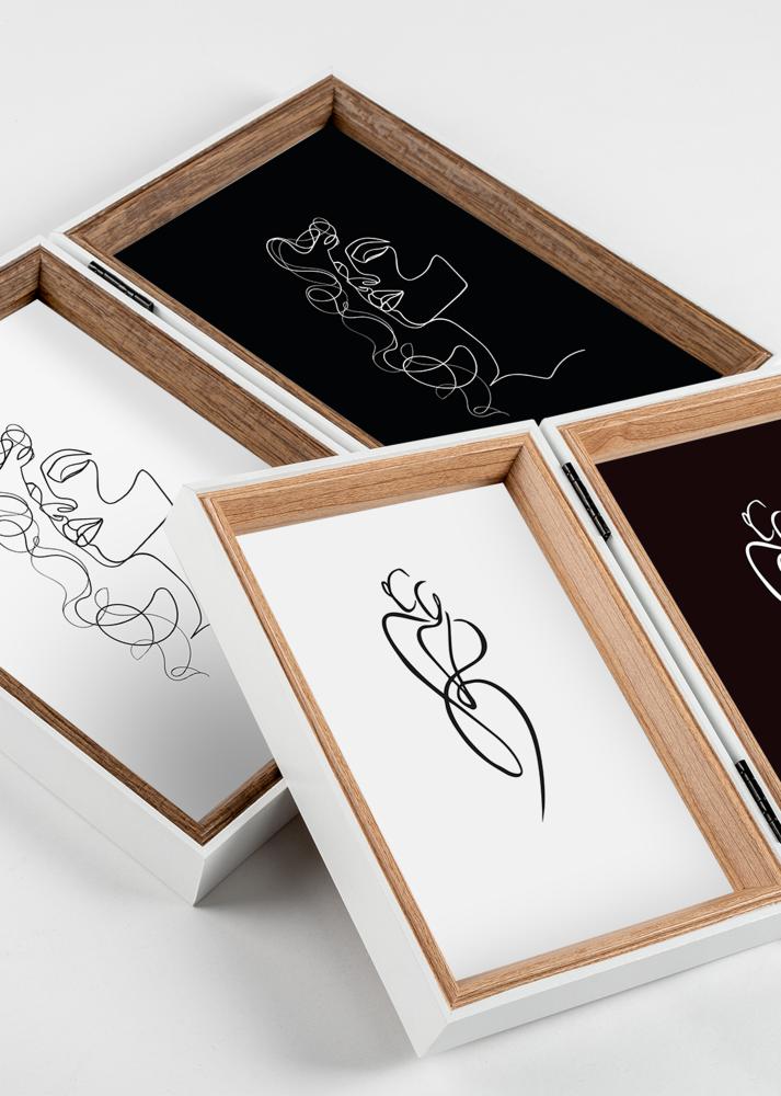 Walther Silhouette Vouwlijst Eik 13x18 cm - 2 foto's