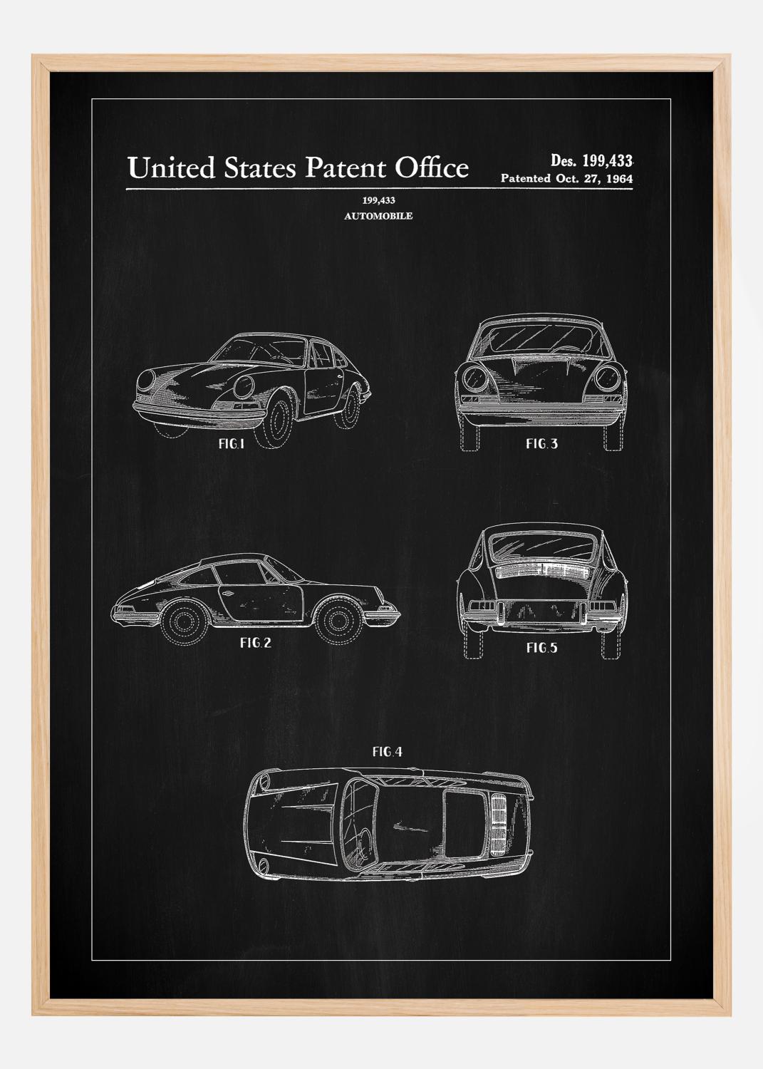 Product Image for Patent Print - Porsche 911 Carrera - Black Poster (21x29.7 cm (A4))