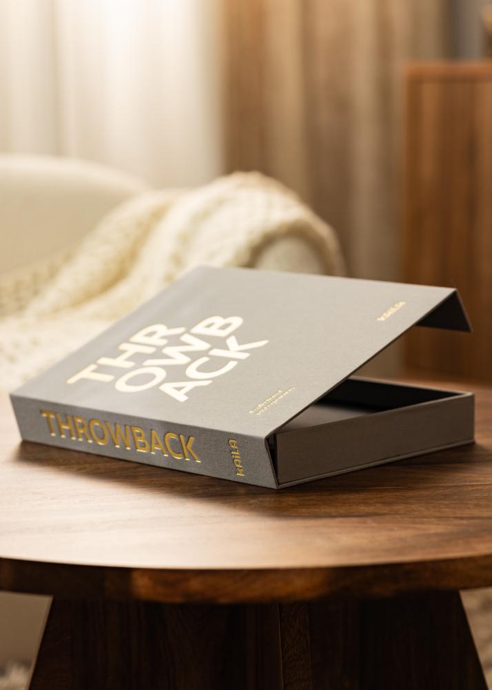 KAILA KAILA THROWBACK Grey - Coffee Table Photo Album (60 Zwarte zijden)